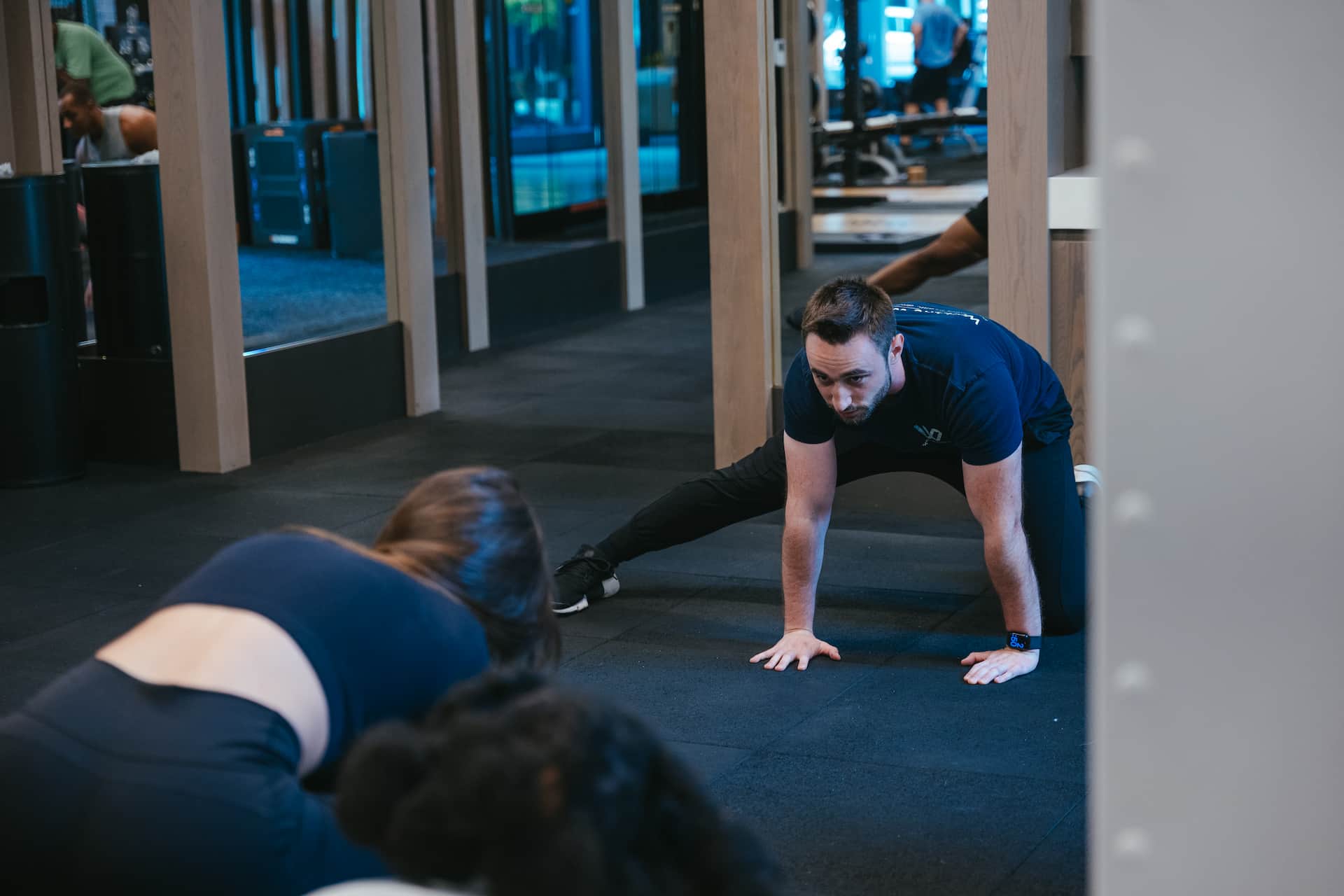 Corporate team participating in a WorkLife Wellness group wellness session
